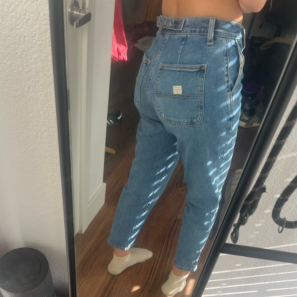 Curvy High Rise Straight Legged Jeans- Size 0 Petite- vintage jeans